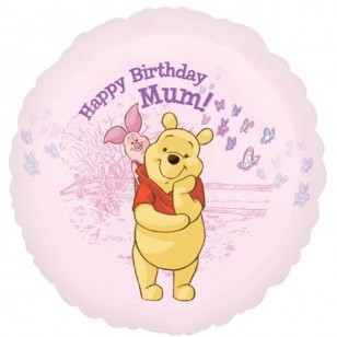 Winnie the Pooh Happy Birthday Mum Balloon